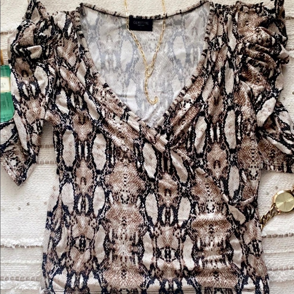 Snakeskin Shirt Size Large ( will fit Medium )